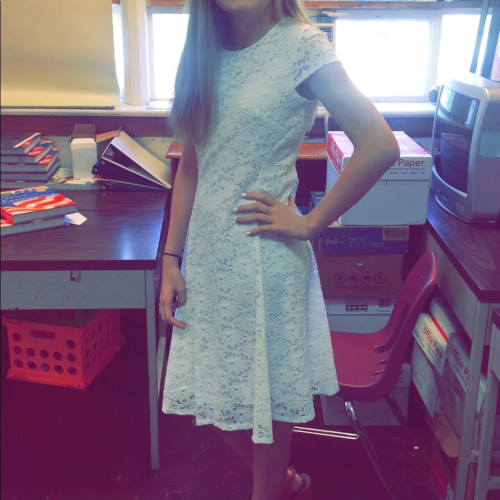 white dress